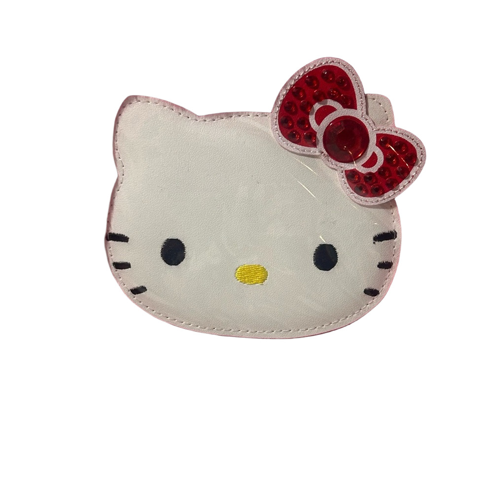 🍀 3 for $25 Hello Kitty Pink Fuzzy Papyrus Card Blank Inside All occasions